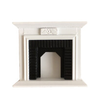 1: 12 Poppenhuis Miniatuur Meubels Simulatie Witte Openhaard Mini Decoratie