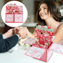 Valentinsdagspynt, Håndskrevet Valentinsdag-eske Papirutskjæring Originalitet Festivalgave