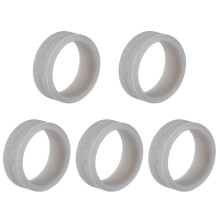 5er-Pack Silikonringe, modische Fingerringe, Junggesellen- und Single-Partyringe, Fingerschmuck für Damen und Herren (Grau)