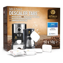 Coffeeano 50x descaling tablets XL for fully automatic coffee machines and coffee makers. Descaling tabs compatible with Jura, Siemens, Krups, Bosch,