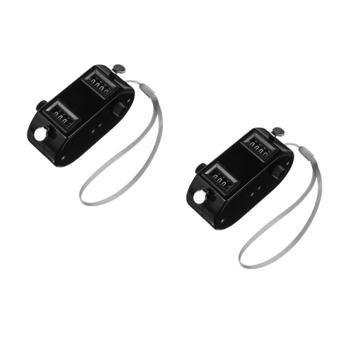 Worgeous2pcs Διπλός μετρητής χειρός μηχανικός μετρητής κλικ μπέιζμπολ μετρητής κλικ