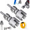 Dobbeltfunktionelt PVC-rørgevindværktøj 1/2" 1