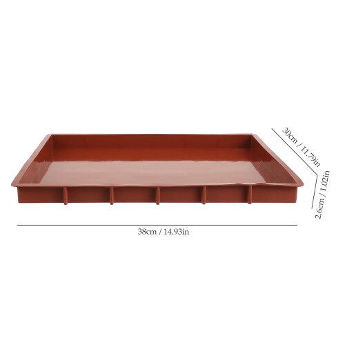 Forma de silicone retangular reutilizável para bolo, pacote com 12 unidades. 1