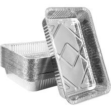 LATERN 30Pcs Aluminium Foil Baking Trays, 31 x 21 x 5cm Disposable Roasting Trays Oven Freezer Safe Cooking Baking Broiling Pans for Party Food