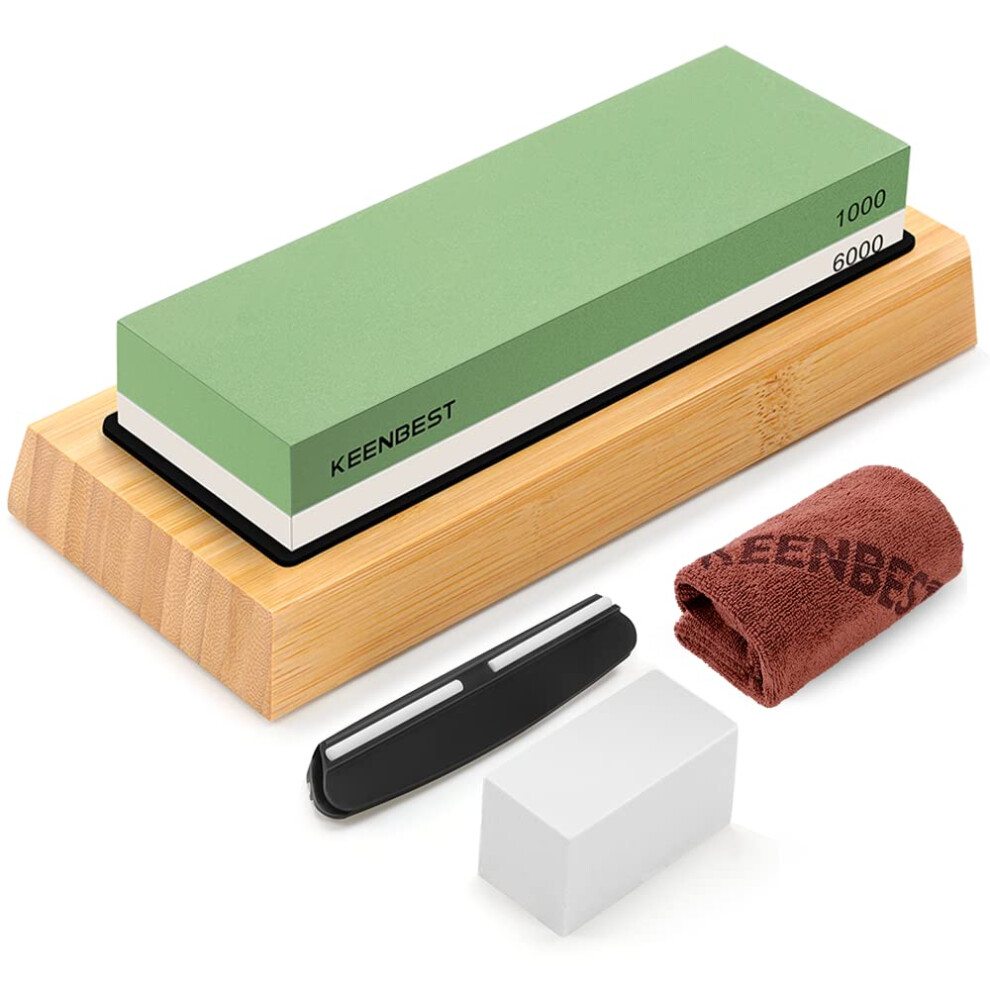 Sharpening Stones 1000 6000 Grit 2 Side Kitchen Knife Whetstone Water Wet Stone Sharpener Kit Japanese Wetstone Knives Sharpeners Waterstone Whet 5051223104438
