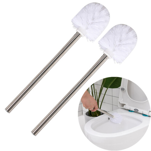 2er-Pack Edelstahl-Toilettenbürste