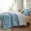 Ensemble de couette réversible à motif floral Queen 3 pièces 4