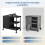 Κινητό Ντουλάπι Αρχειοθέτησης EDX3Drawer, Ρολό Ντουλάπι Αποθήκευσης με Ανοιχτό Ράφι 5