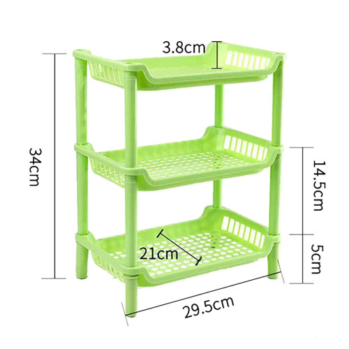 3-Tier Triangular Corner Organizer Shelf, Bathroom & Kitchen Counter Storage Caddy, Space-Saving Corner Shelf for Shower, Vanity, Cabinet, Office 1