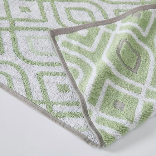 Ensemble de serviettes en coton Oxford vert sauge, 6 pièces 1