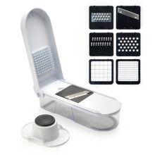 Salter BW12926EU7 Multifunctional Food Chopper ? Vegetable Chopper, 6 Interchangeable Blades, Compact Mandoline Slicer, Onion Chopper/Dicer, Finger
