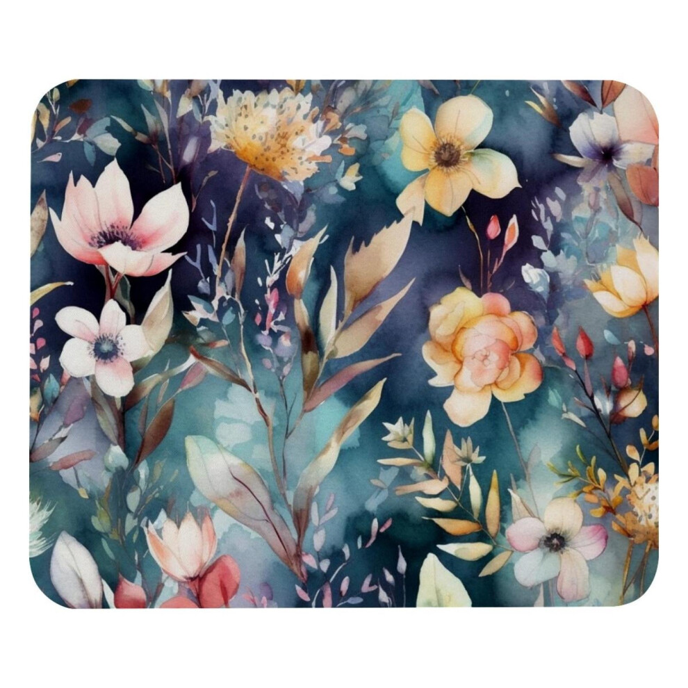 Floral Mouse Pad With Rubber Base 20X25cm 9418476900297