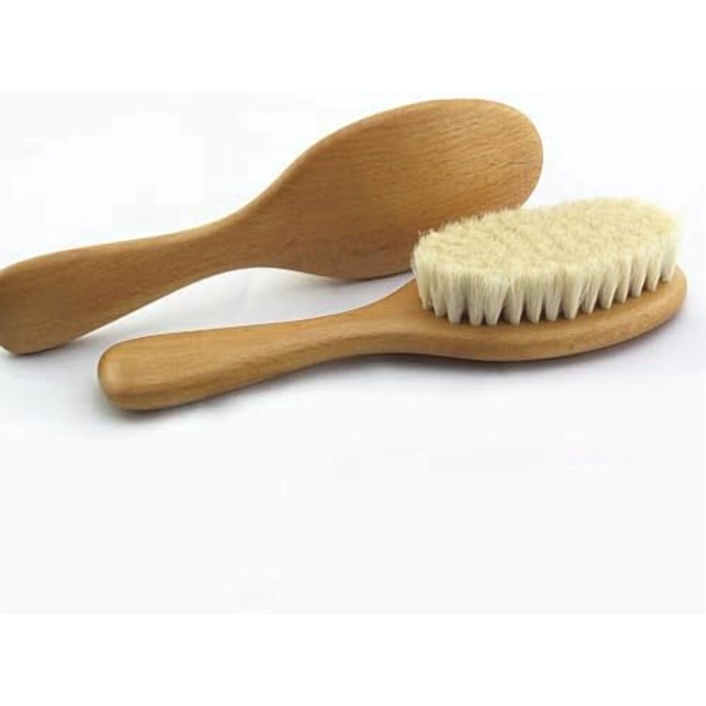 Wooden Dry Body Brush with Natural Horsehair Bristles