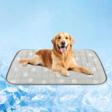 Dog Cooling Mat,Dog Blanket Washable,Cool Fabric & Internal Waterproof Cooling Pad (Grey, X-Large (40x30 inch))