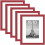 Red Picture Frame Set 5 pcs 8x10 with 5x7 Mat 1