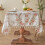 Floral Bird Tablecloth 55x40 in Waterproof Polyester 5