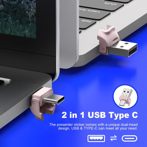 Ασύρματο Clicker Παρουσιάσεων με Κόκκινο Δείκτη, Εμβέλεια 100 μέτρων 2