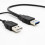 Cabo adaptador USB 3.0 para SATA para HDD de 2,5 polegadas, preto 3