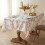 Floral Bird Tablecloth 55x40 in Waterproof Polyester 4