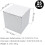 Caixas de papelão ondulado para envio, 5x5x5 polegadas, 25 unidades 2