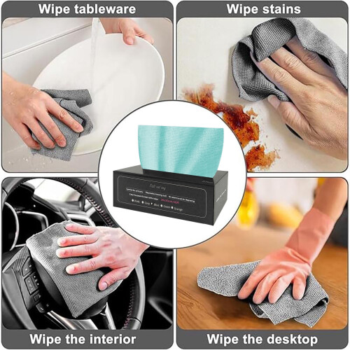 Thickened Disposable Kitchen Cloths – Heavy-Duty Washable Dishcloths, Pull-Out, Multi-Purpose, Reusable, 50 Count 2