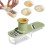 Mini-Knoblauchschneider/3-in-1-Gemüsemandoline mit Behälter 8