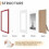 Red Picture Frame Set 5 pcs 8x10 with 5x7 Mat 3
