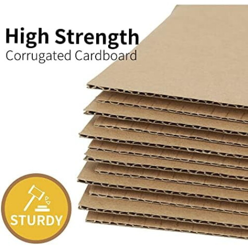 Pacote com 50 caixas de papelão ondulado Kraft de 15 x 10 x 10 cm (6 x 4 x 4 polegadas), para envio e embalagem, na cor marrom. 2