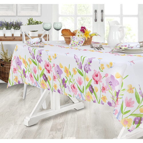 Newbridge Blooming Petals Tablecloth 60 x 120 in Polyester 2