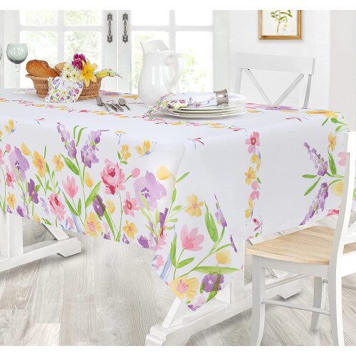 Newbridge Blooming Petals Tablecloth 60 x 120 in Polyester 1