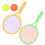 Barntennisracketset i plast med 4 bollar 3