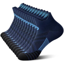 Ankle Compression Sock for Men and Women 2/4/6 Pairs, Low Cut Compression Running Sock with Ankle Support