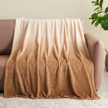 Super mäkká ombré hnedá deka 50x60 palcov