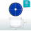 32 oz Clear Deli Containers with Blue Twist Lids (6 Pack) 3