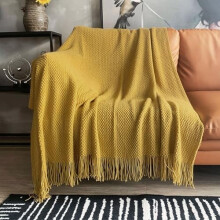 Knitted Acrylic Throw Blanket 50x60 in, Bubble Texture