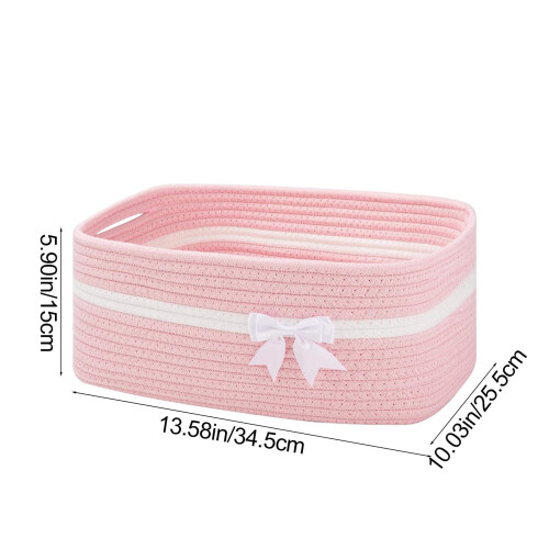 Panier de rangement pliable en osier avec poignées (1 pièce) 2
