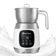 Maestri House Milk Frother with Variable Temperature and Foam Strength, 12-in-1 600ml Electric Milk Frother, Smart Touch Control, for Latte