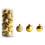 Boules de Noël incassables dorées, lot de 24 2
