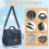 Sac à lunch isotherme 17 L bleu à double compartiment 6