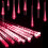 Ηλιακά φώτα βροχής μετεωριτών, 50cm10Tubes LED που πέφτουν σταγόνες βροχής που 5