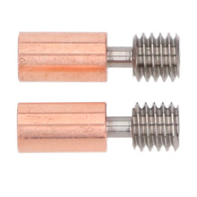 2Pcs Two-Tone Ti/Cu Heat Break M6x19mm K1/Ender3