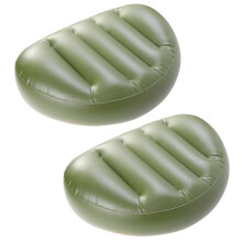 PVC Fishing Seat Cushion with Pressure Relief for Outdoor Use Green Lightweight Compact 2pcs