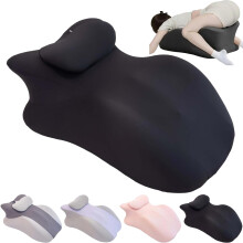 Couples Memory Foam Pillow with Ergonomic Support, Waterproof Cushion for Lower Back and Hip Relief, Style C
