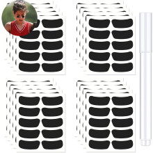 200 Pairs Breathable Eye Black Stickers for Kids & Sports Fans – Customizable Face Strips, Compatible with Baseball