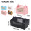 2 Pack Window Cupcake & Takeout Container With Easy Carry Handle Secure Frosting For 2 Cupcakes Or 3