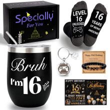 WITCOLOR 16 Year Old Boy Birthday Gift Ideas, Funny 16th Birthday Gifts Boys, Sixteen Year Old Gift for Boys Son Grandson Nephew Friend