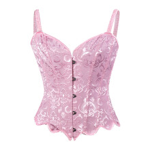 Dame Vintage Shapewear Dame Vintage Off Shoulder Korsett Bustier Snøring Utbenet Overbust Korsett Bustier Undertøy Bodyshaper Bodyshaper