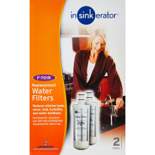 InSinkErator F-701R Under Sink Water Filter, Tap Water Purifier for Clean Drinking Water, Exclusively for Hot Water Tap, 454 Litre Capacity, 2 Pack