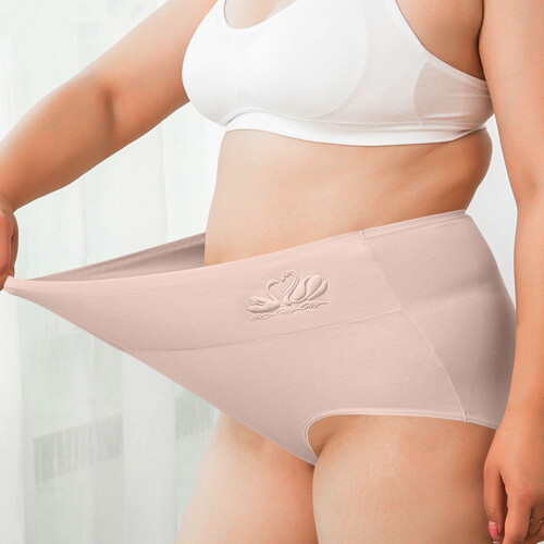 Γυναικεία Εσώρουχα Lulshou Plus Size Ψηλόμεσα Μονόχρωμα Εσώρουχα Μαλακά, Αναπνέοντα, 1