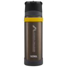 Thermos - Charcoal Ultimate Flask (500ml), Reusable Insulated Stainless Steel Thermal Coffee Cup for Hot or Cold Drinks, Vacuum Sealed Water Flask